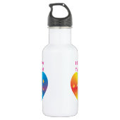 Gymnastiek - Liefde van Bella om te tummeren Waterfles (Achterkant)