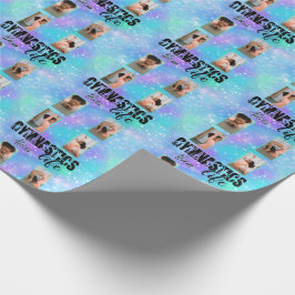 Gymnastiek Life Pastel Persoonlijke naam & 4 Foto Cadeaupapier