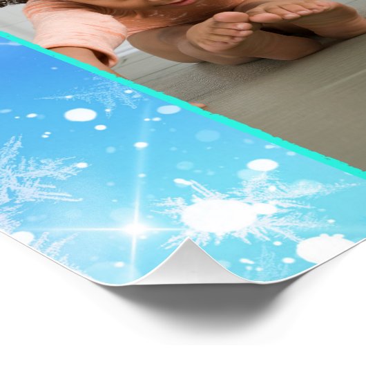 Gymnastiek Life Pastel Persoonlijke naam & 4 Foto Perfect Poster (Hoek)