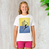 Gymnastiek lint Routine Meisjes T-shirt