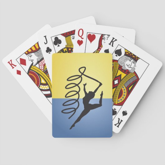 Gymnastiek lint Routine Speelkaarten (Achterkant)