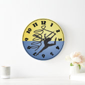 Gymnastiek lint routineklok grote klok