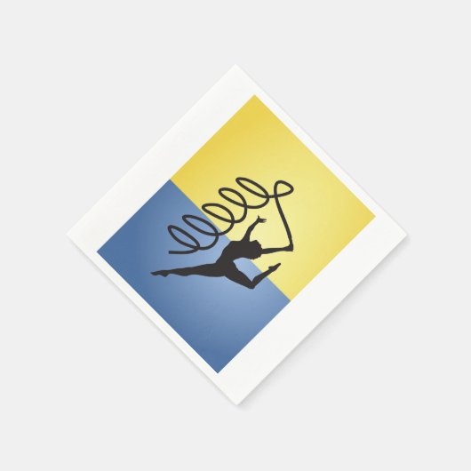 Gymnastiek lint routinepapier servetten (Hoek)