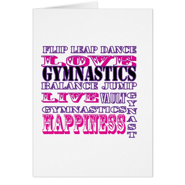 Gymnastiek Live, Love, Happiness Apparel for Girls (Voorkant)