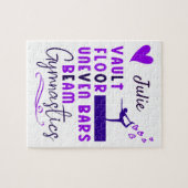 Gymnastiek Love Vault Floor Uneven Bars Beam Legpuzzel (Horizontaal)