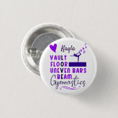 Gymnastiek Love Vault Floor Uneven Bars Beam Ronde Button 3,2 Cm (Voorkant /achterkant)