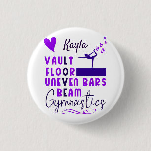 Gymnastiek Love Vault Floor Uneven Bars Beam Ronde Button 3,2 Cm