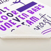 Gymnastiek Love Vault Floor Uneven Bars Beam Sherpa Deken (3/4)