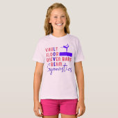 Gymnastiek Love Vault Floor Uneven Bars Beam T-shirt (Voorkant volledig)