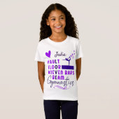Gymnastiek Love Vault Floor Uneven Bars Beam T-shirt (Voorkant volledig)