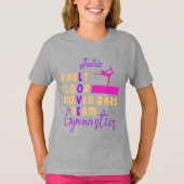 Gymnastiek Love Vault Vloer Oneffen Bars Beam T-SH T-shirt (Voorkant)