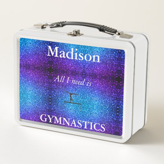 GYMNASTIEK LUNCHBOX GEPERSONALISEERD VOOR MEISJES (Voorkant)