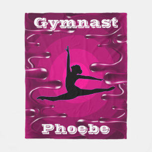 Gymnastiek Magenta Natverf Fleece Deken
