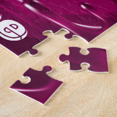 Gymnastiek Magenta Natverf Legpuzzel (Zijkant)