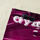 Gymnastiek Magenta Natverf Strandlaken (In situ)