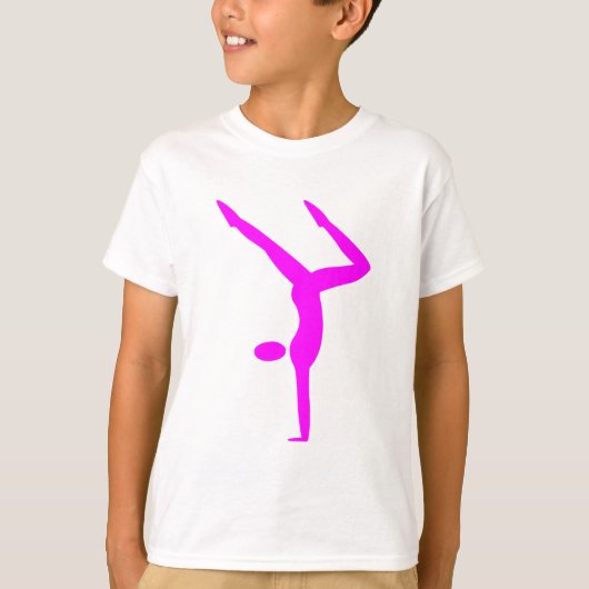 Gymnastiek - Magenta T-shirt (Voorkant)