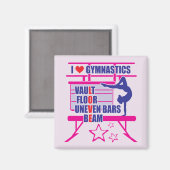 Gymnastiek Magneet (Voorkant / Achterkant)