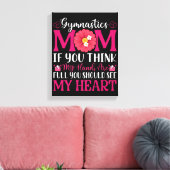 Gymnastiek mam canvas afdruk (Insitu (Woonkamer))