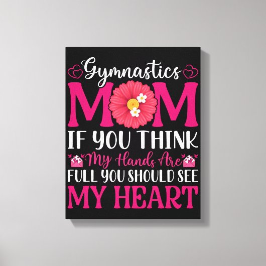 Gymnastiek mam canvas afdruk (Voorkant)