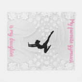 Gymnastiek Mam - Favoriete Gymnast is mijn dochter Fleece Deken (Voorkant (Horizontaal))