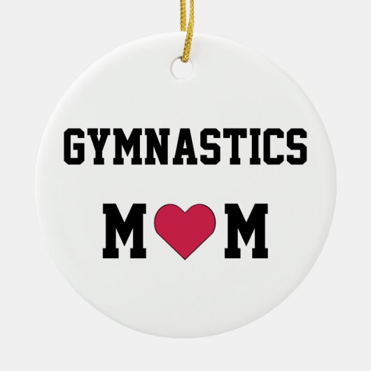 Gymnastiek mam keramisch ornament (Voorkant)