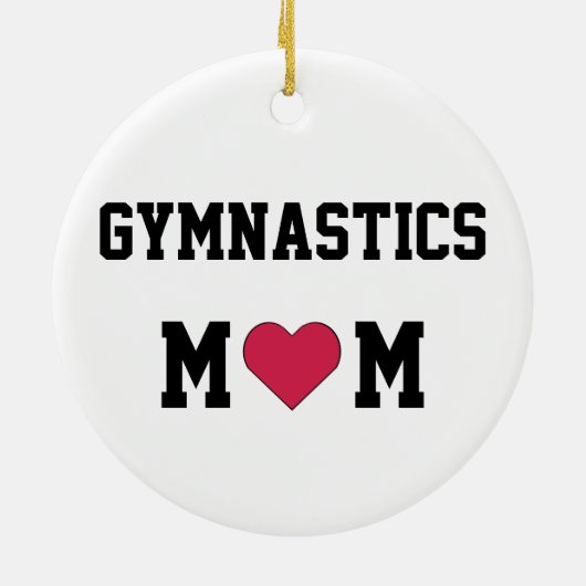 Gymnastiek mam keramisch ornament (Achterkant)