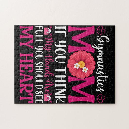 Gymnastiek mam legpuzzel (Horizontaal)