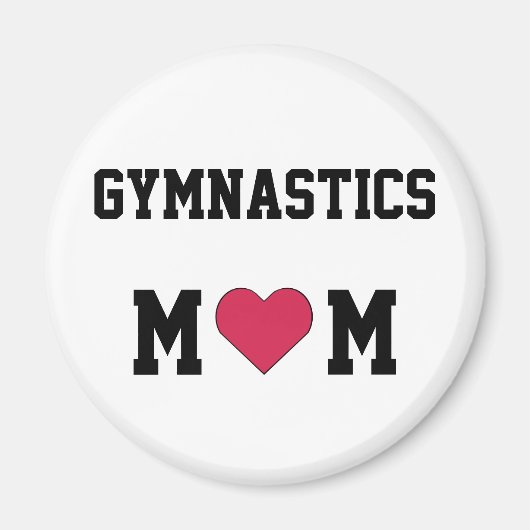 Gymnastiek mam magneet (Voorkant)