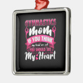Gymnastiek mam metalen ornament (Links)