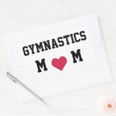 Gymnastiek mam rechthoekige sticker (Envelop)