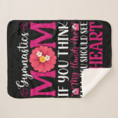 Gymnastiek mam sherpa deken (Voorkant (horizontaal))