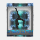 "Gymnastiek mama" fleece deken. Deken (Voorkant)