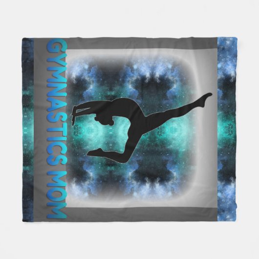 "Gymnastiek mama" fleece deken. Deken (Voorkant (Horizontaal))
