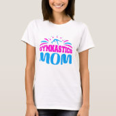 Gymnastiek mama - Trotse en ondersteunende geschen T-shirt (Voorkant)
