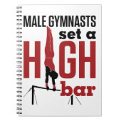 Gymnastiek Mannen boys Mannelijke gymnasten Plaats Notitieboek (Voorkant)