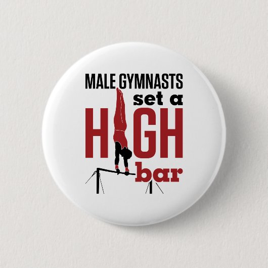 Gymnastiek Mannen boys Mannelijke gymnasten Plaats Ronde Button 5,7 Cm (Voorkant)