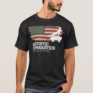 Gymnastiek Mannen Gymnast-Amerikaanse flikkering T-shirt