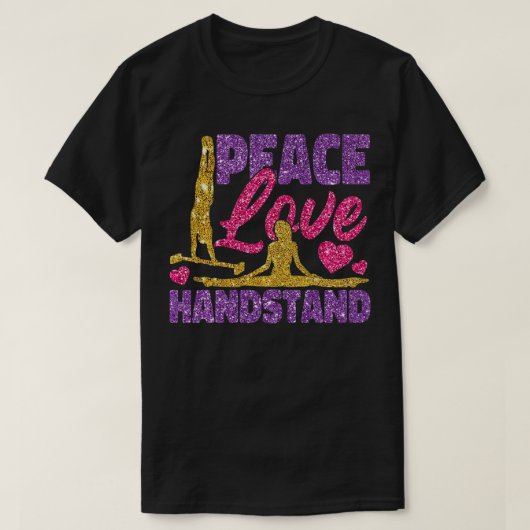 Gymnastiek Meisje Handstand Handstand T-shirt (Design voorkant)