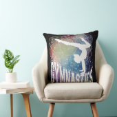 Gymnastiek Meisje Handstand Waterverf Kussen (Stoel)