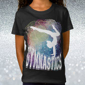 Gymnastiek Meisje Handstand Waterverf T-shirt