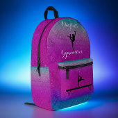 Gymnastiek Meisje Paarse Blauw Ombre Bedrukte Rugzak