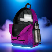 Gymnastiek Meisje Paarse Blauw Ombre Bedrukte Rugzak