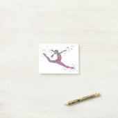 Gymnastiek meisje post-it® notes (Op bureau)