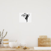 Gymnastiek meisje poster (Keuken)