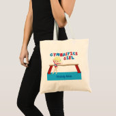 Gymnastiek Meisje Schattige Blonde Gymnast Tote Bag (Voorkant (product))