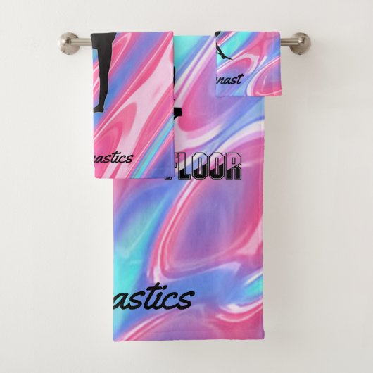 Gymnastiek Meisjes 3-delige handdoekset w / Haar n Bad Handdoek (Insitu)