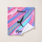 Gymnastiek Meisjes 3-delige handdoekset w / Haar n Bad Handdoek (Wasdoekje)