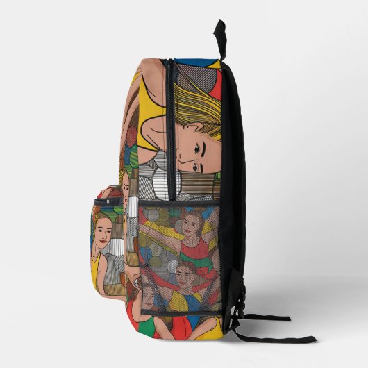 Gymnastiek Meisjes Acro Dansers kleurrijk patroon Bedrukte Rugzak (Rechts)