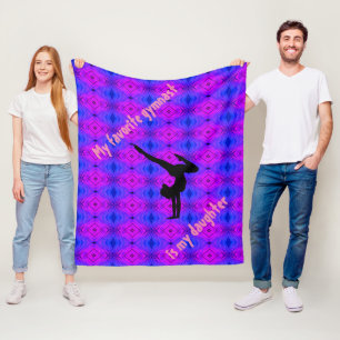 Gymnastiek Meisjes Fleece Deken van Ouder