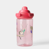 Gymnastiek Meisjes Gepersonaliseerd Waterfles (Achterkant)